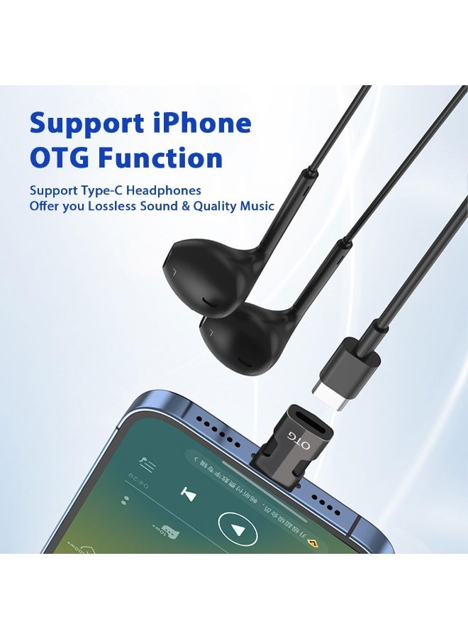 Peachjoy USB C Lightning Adapter with 30W PD Support - Fast Charging, Data and Audio Adapter Transfer, Male to Lightning Female Headphone Converter Fit for iPhone iPad [1 Fast Charging + 1 Audio] - Image 5